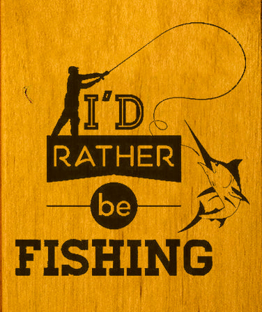 I'd Rather Be Fishing To Fish Wall Mount Bottle Opener