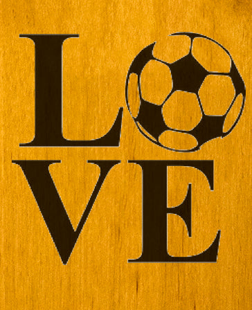 Love Soccer Wall Mount Bottle Opener