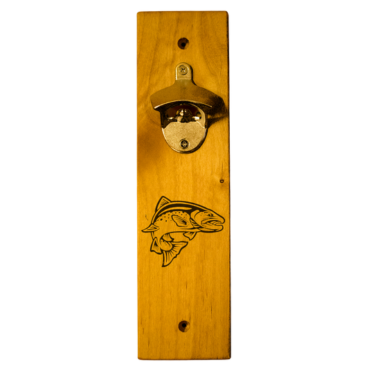 Salmon Wall Mount Bottle Opener
