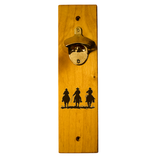 Three Cowboys Wall Mount Bottle Opener
