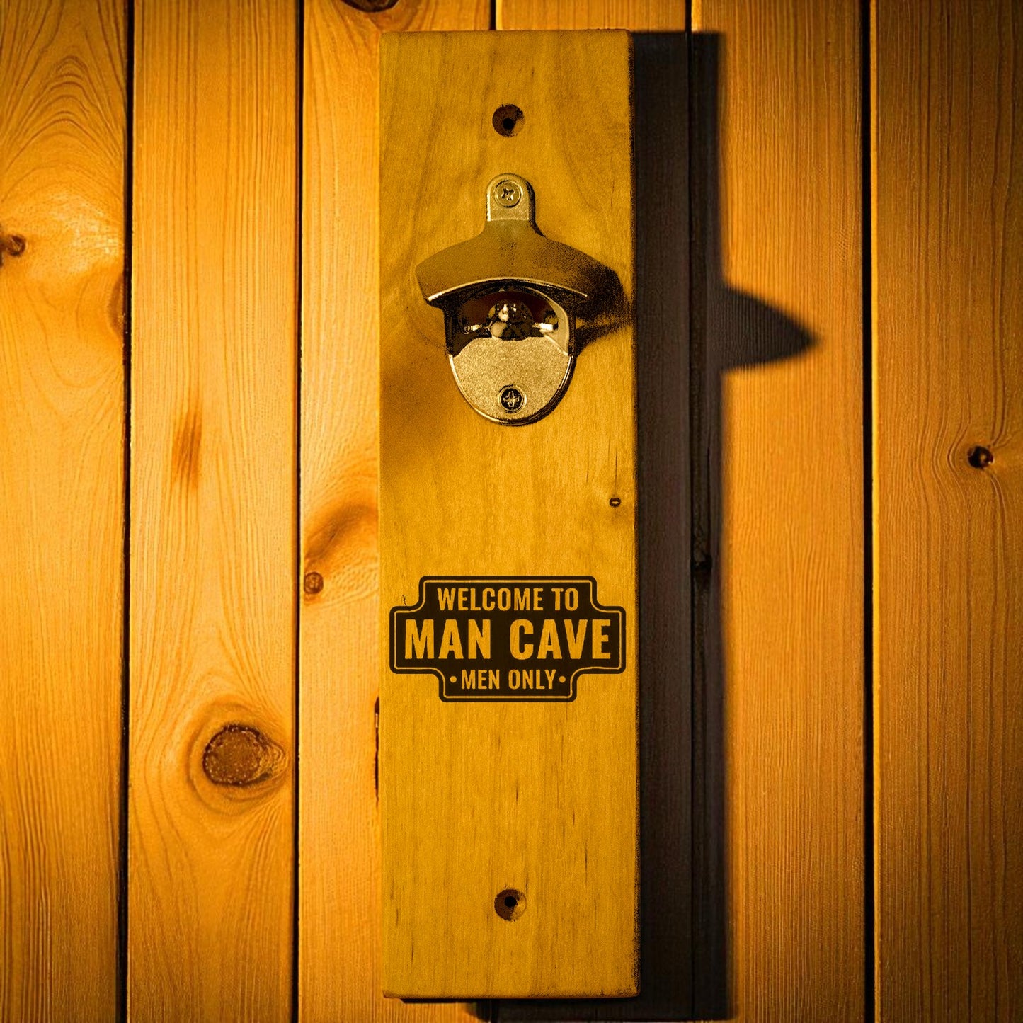 Welcome to the Man Cave Wall Mount Bottle Opener