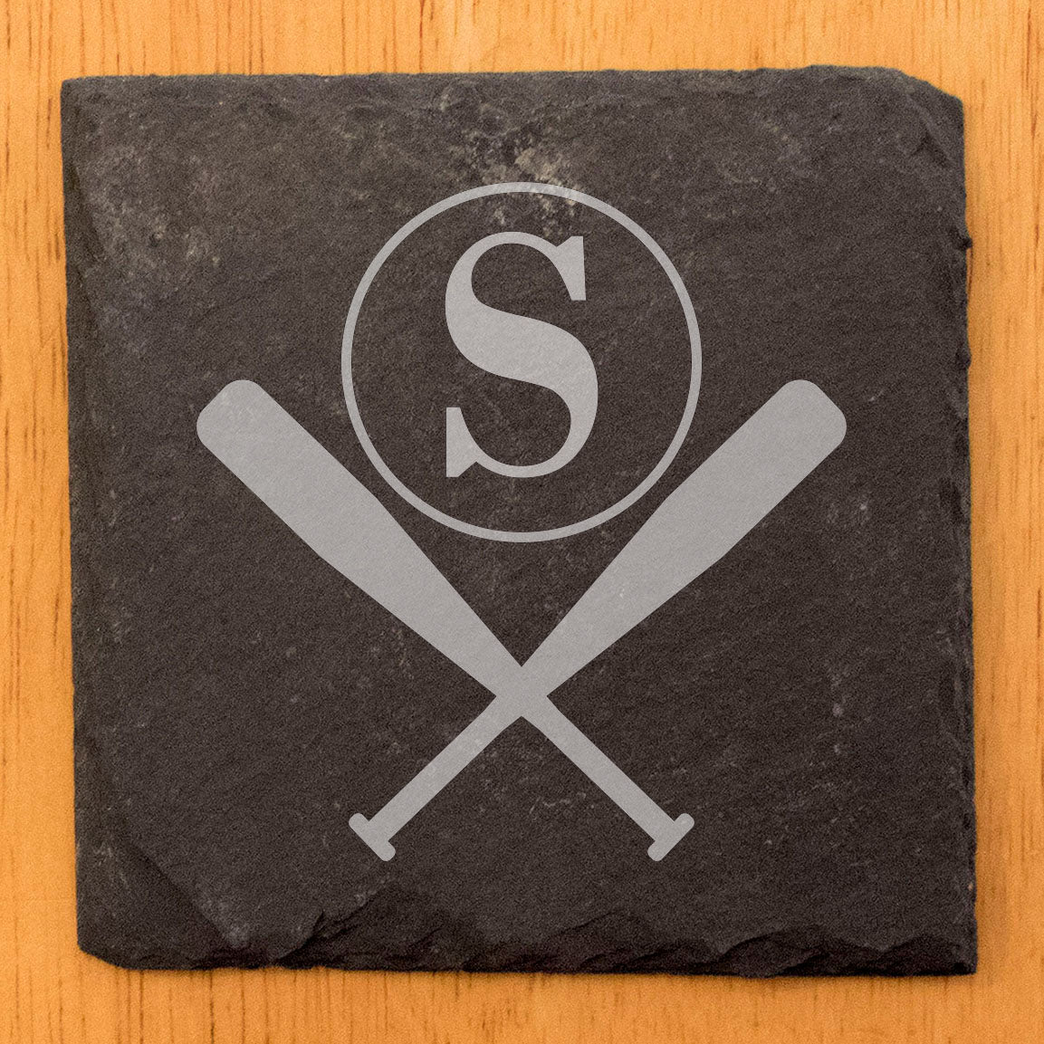Strike Up a Conversation: Personalized Monogram &amp; Baseball Coasters