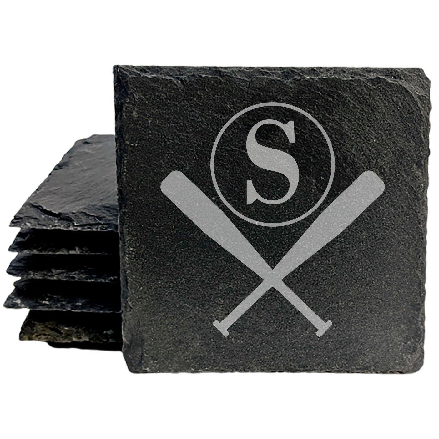 Strike Up a Conversation: Personalized Monogram &amp; Baseball Coasters