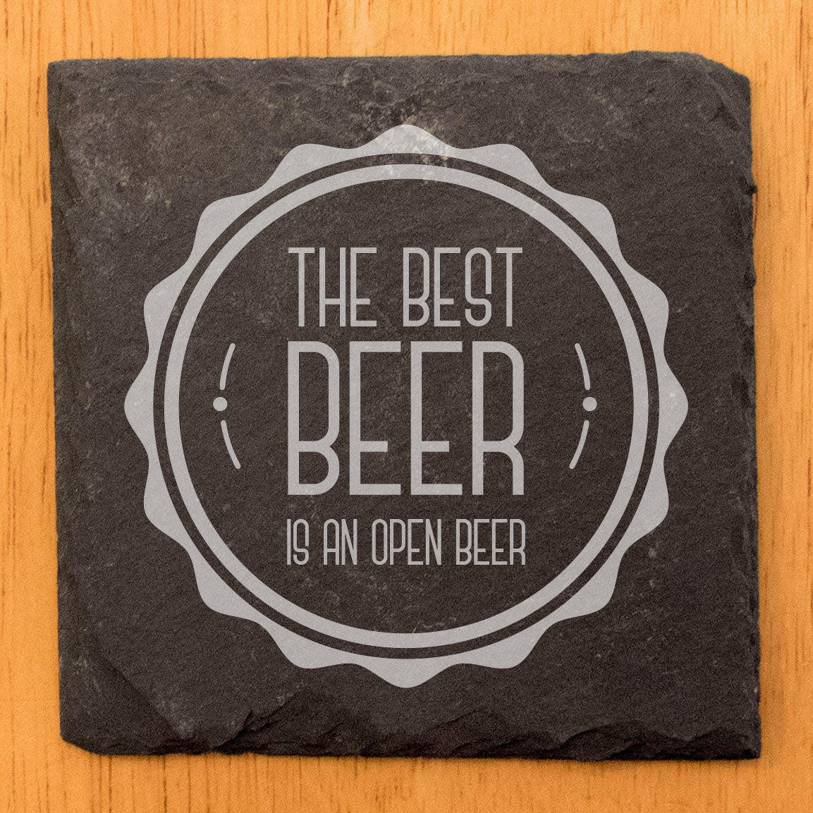 Celebrate in Style: The Best Beer is an Open Beer Slate Coasters