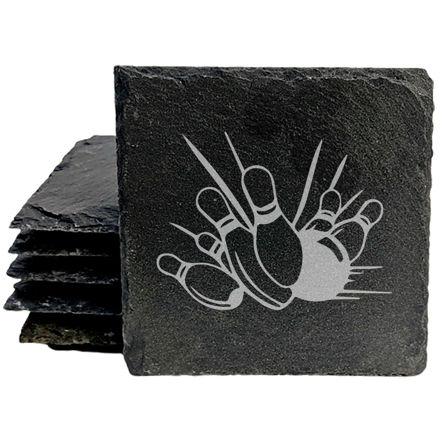 The Perfect Gift for Bowlers: "Strike Up a Conversation" Slate Coasters