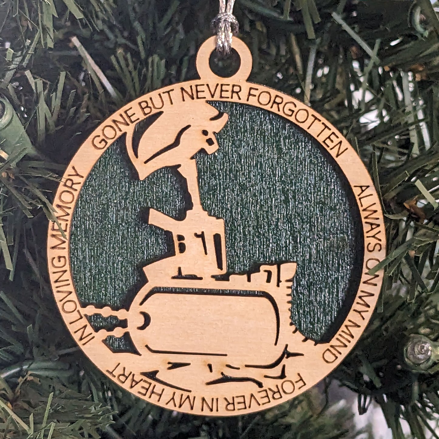 Custom Military Dogtag Ornament - 3" Army Memorial Cross, Wooden Christmas Tree Decoration, Handmade Soldier Tribute, Personalized Keepsake
