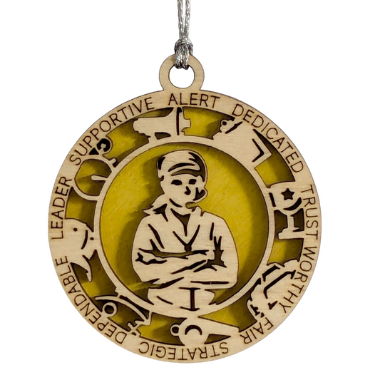 3" Laser Cut Handcrafted Wooden Personalized Female Coach Christmas Ornament - Custom Coach Holiday Decor - Unique Coach's Gift - Durable Wood Keepsake - Thoughtful Present for Female Coaches