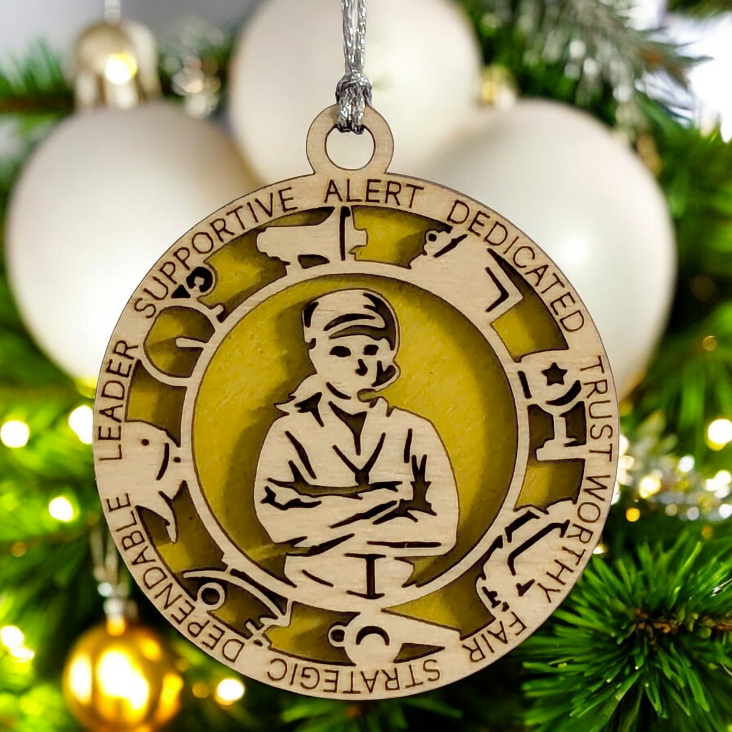 3" Laser Cut Handcrafted Wooden Personalized Female Coach Christmas Ornament - Custom Coach Holiday Decor - Unique Coach's Gift - Durable Wood Keepsake - Thoughtful Present for Female Coaches