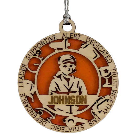 3" Laser Cut Handcrafted Wooden Personalized Female Coach Christmas Ornament - Custom Coach Holiday Decor - Unique Coach's Gift - Durable Wood Keepsake - Thoughtful Present for Female Coaches