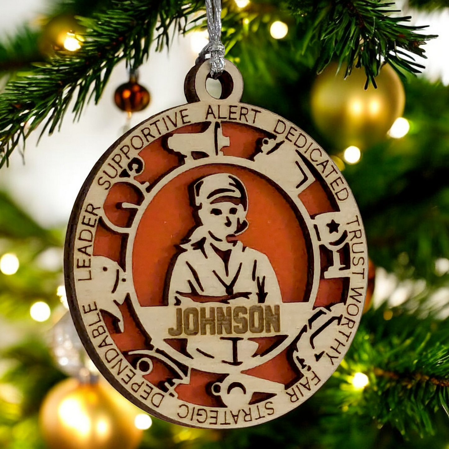 3" Laser Cut Handcrafted Wooden Personalized Female Coach Christmas Ornament - Custom Coach Holiday Decor - Unique Coach's Gift - Durable Wood Keepsake - Thoughtful Present for Female Coaches