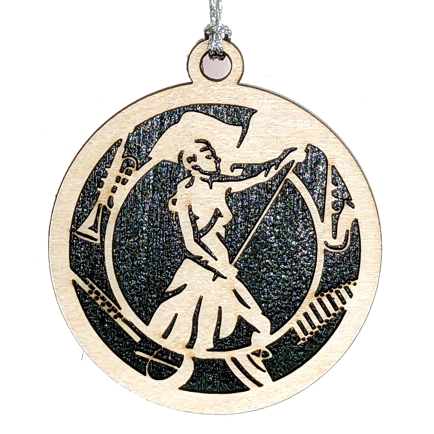 Female Colorguard laser cut wood ornament