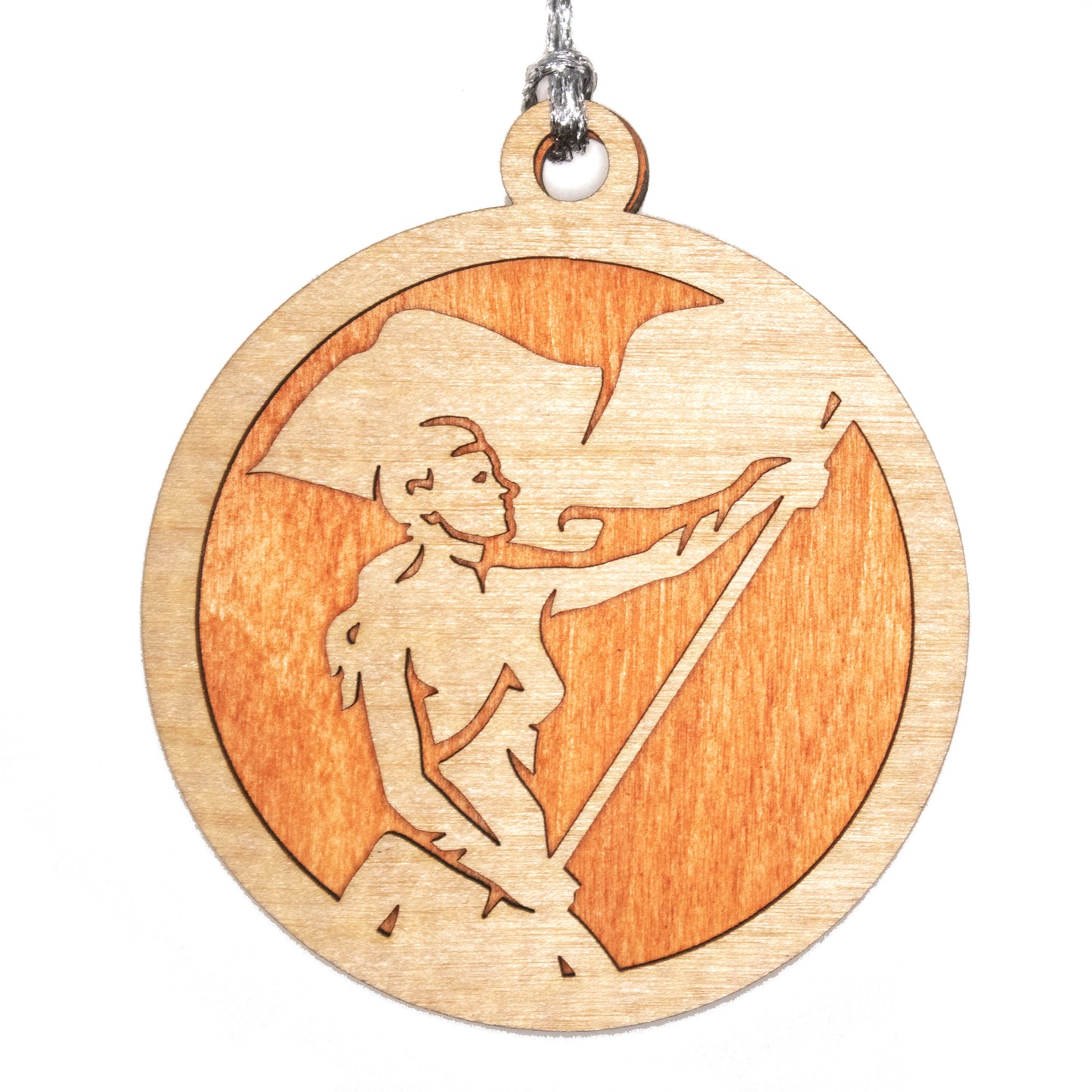 Female Colorguard laser cut wood ornament