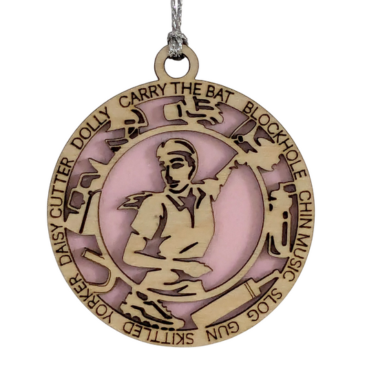 3" Personalized Handcrafted Wooden Female Cricket Christmas Ornament - Customizable Cricket Sport Theme Holiday Decoration - Perfect Gift for Cricket Enthusiasts and Female Athletes