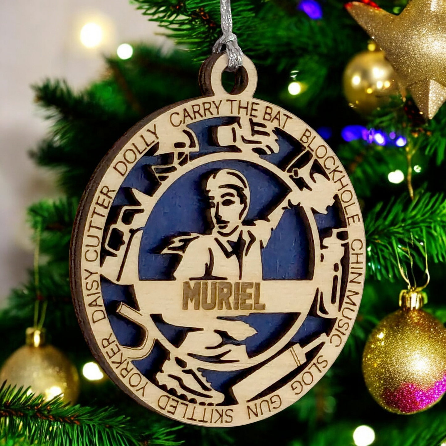 3" Personalized Handcrafted Wooden Female Cricket Christmas Ornament - Customizable Cricket Sport Theme Holiday Decoration - Perfect Gift for Cricket Enthusiasts and Female Athletes
