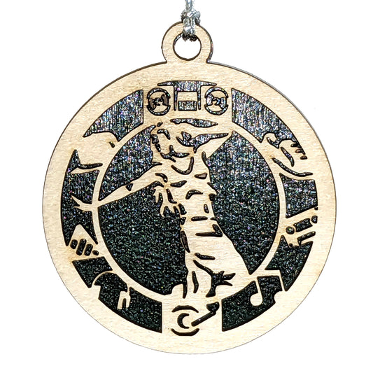 Female Hip Hop Dancer laser cut wood ornament