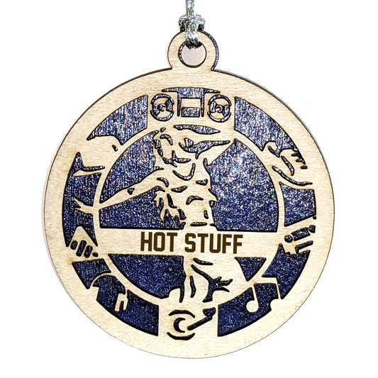 Female Hip Hop Dancer laser cut personalized wood ornament