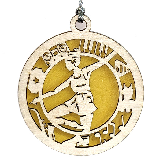 Female Jazz Dancer laser cut wood ornament