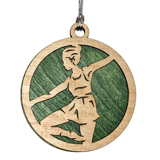 Female Jazz Dancer laser cut wood ornament