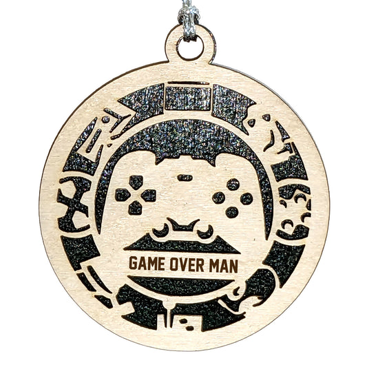 Gaming laser cut personalized wood ornament