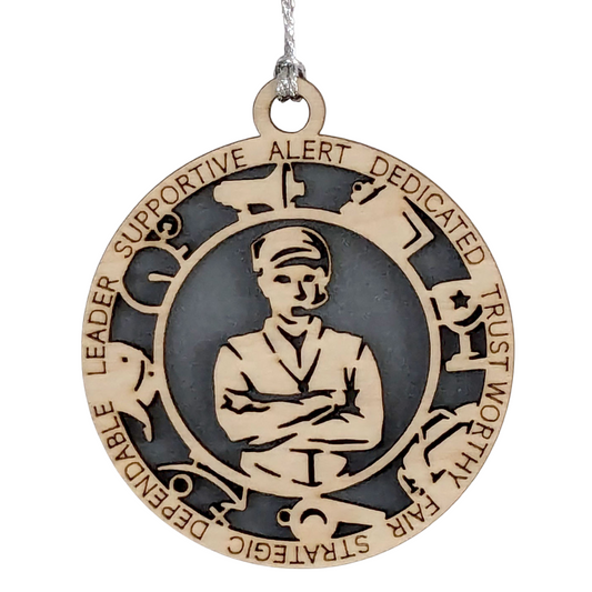 Custom 3" Laser Cut Handcrafted Wooden Male Coach Christmas Ornament - Personalized Holiday Gift and Keepsake - Unique Coach Appreciation Decor - Sports Enthusiast's Christmas Tree Ornament