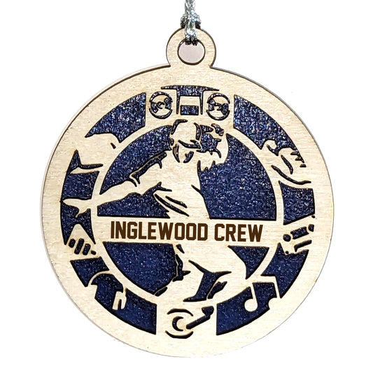 Male Hip Hop Dancer laser cut personalized wood ornament