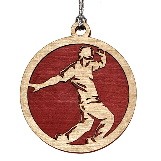 Male Hip Hop Dancer laser cut wood ornament