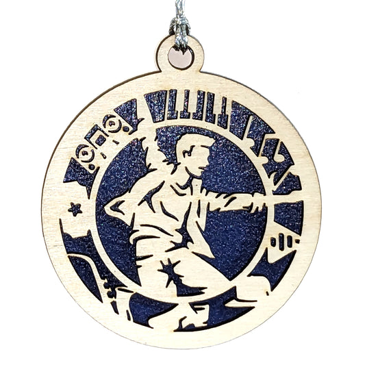 Male Jazz Dancer laser cut wood ornament