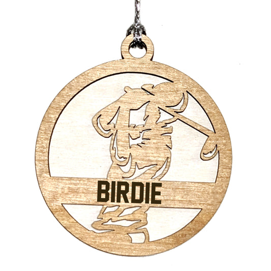 Male Golf laser cut personalized wood ornament
