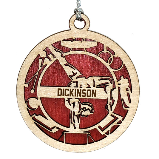Male Gymnastics laser cut personalized wood ornament