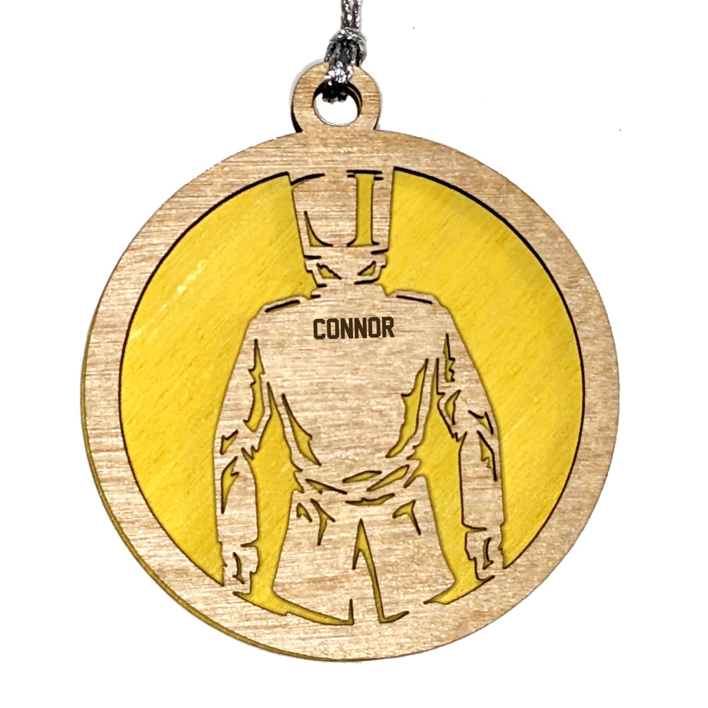 Male Marching Band laser cut personalized wood ornament