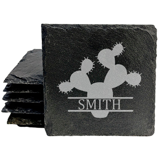 Show Your Spines: Monogrammed Cactus Coasters for Cactus Lovers