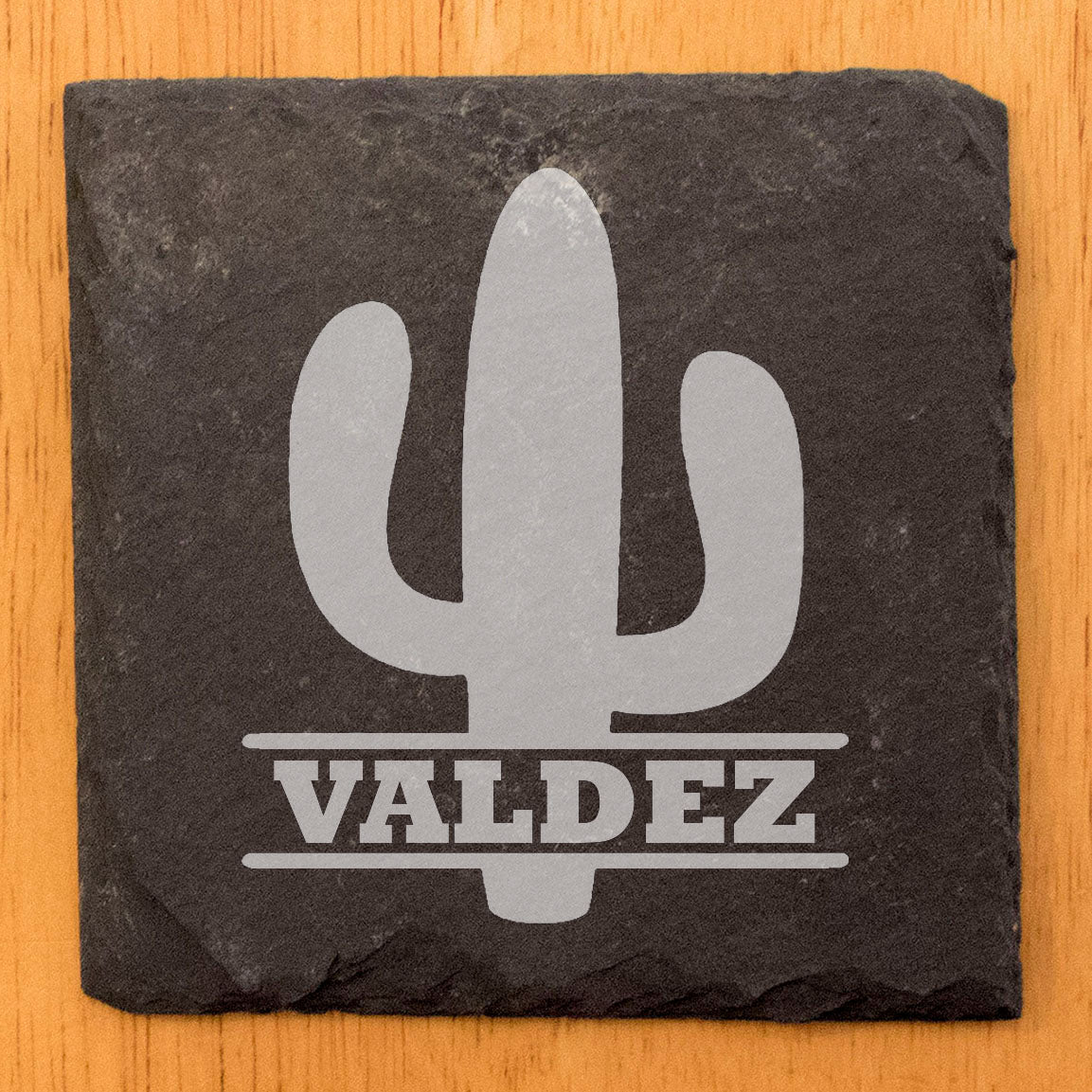 Stick with Style: Personalized Cactus Coasters with Your Name or Initials
