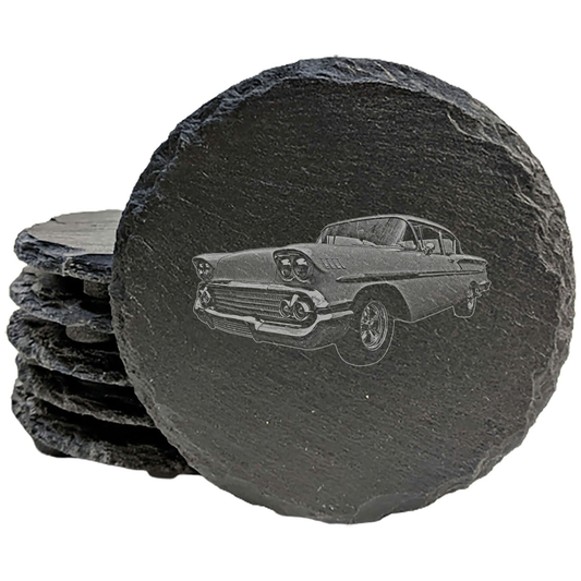 Classic Car Magic: Vintage 1958 Bel Air Coasters with Flair