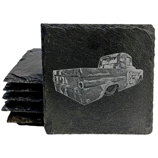 Fire Up Your Style: 1958 Chevy Fleetside Truck Coasters for Classic Car Fans