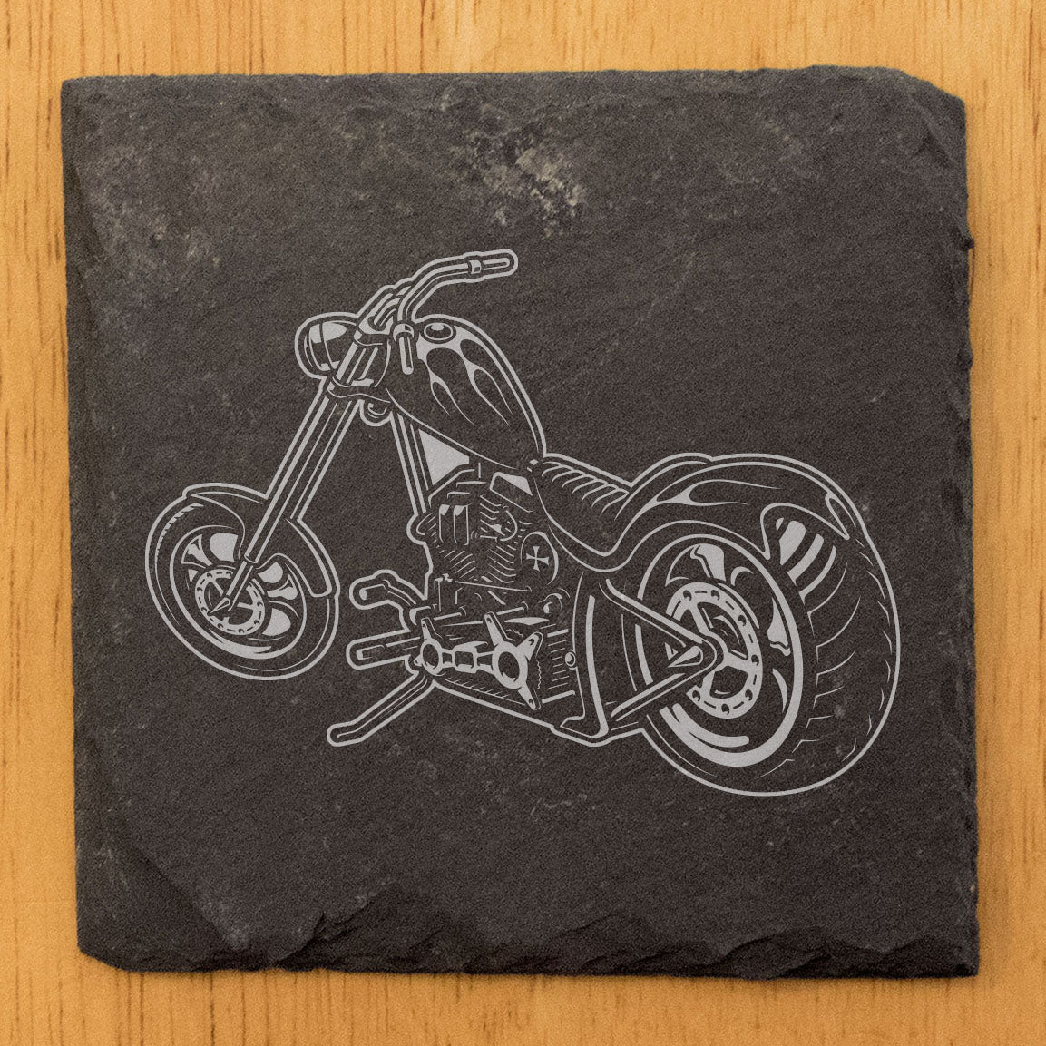 Level Up Your Man Cave: Rustic Chopper Coasters for the Motorcycle Enthusiast