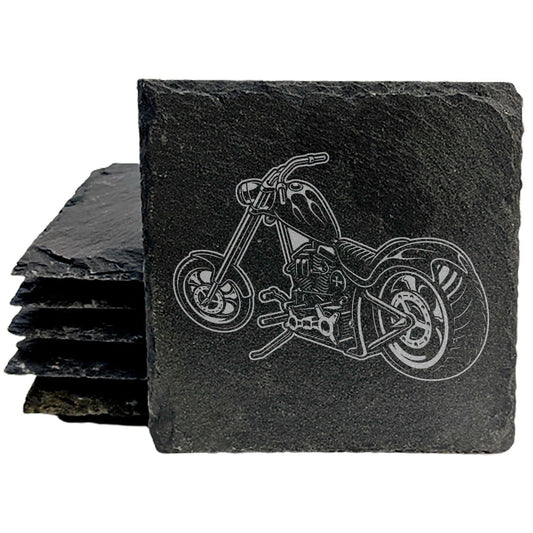 Level Up Your Man Cave: Rustic Chopper Coasters for the Motorcycle Enthusiast