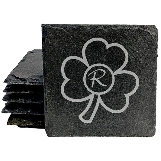 Three Leaf Luck: Monogrammed Coasters for Happy Homes