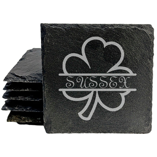 Shamrock Chic: Personalized Clover Coasters for Lucky Drinks