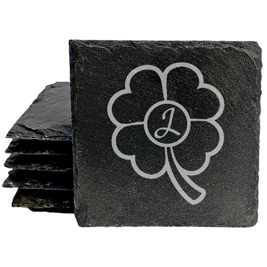 Four Leaf Fun: Personalized Coasters for Lucky Drinks