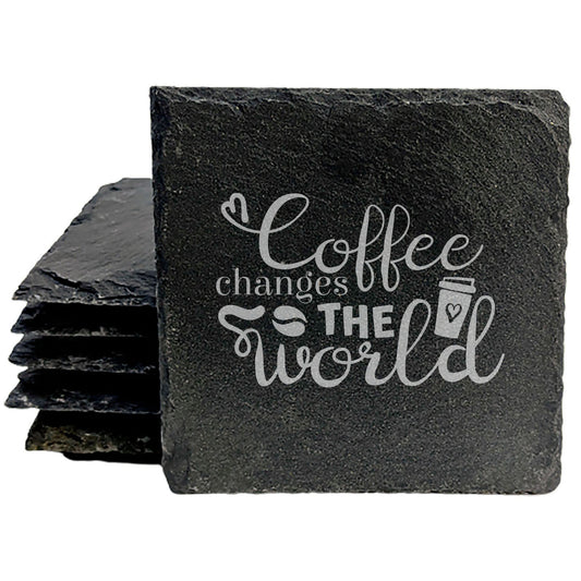 Coffee Changes The World Coasters