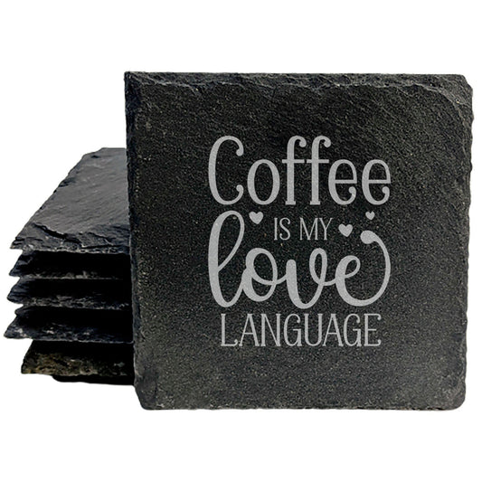 Coffee Is My Love Language Coasters