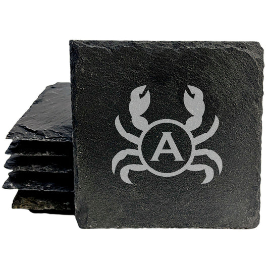 Get Crabby (Happy!): Personalized Crab Coasters with Your Initials