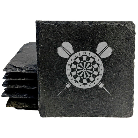 Game On! Elevate Your Entertaining with Unique Dartboard Slate Coasters