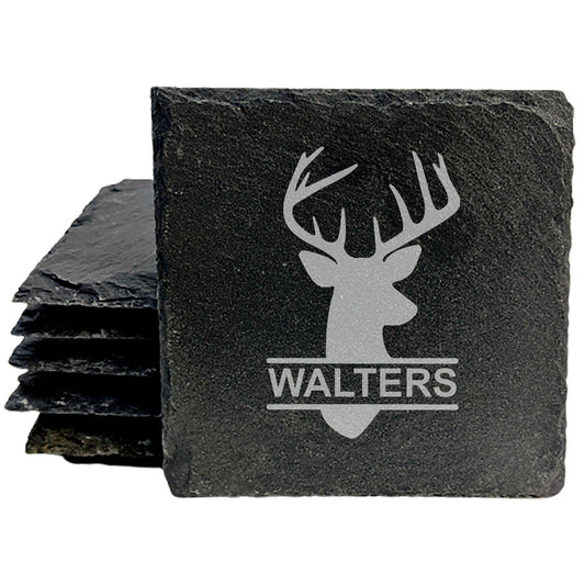 Perfectly Rugged: Personalized Deer Coasters for Nature Lovers