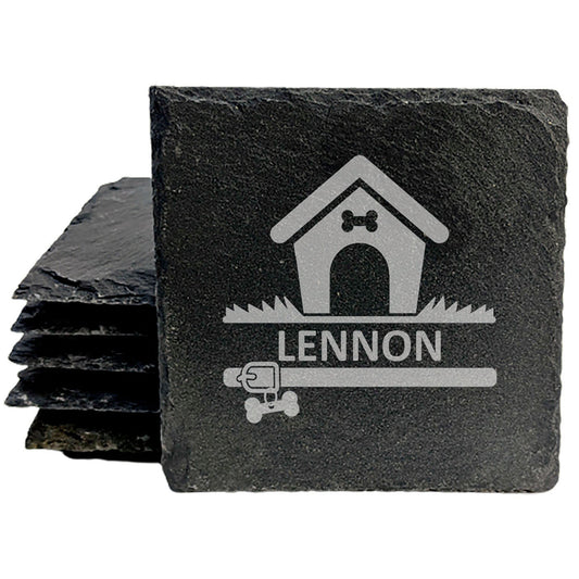 Home is Where the Tail Wags: Personalized Dog House Coasters