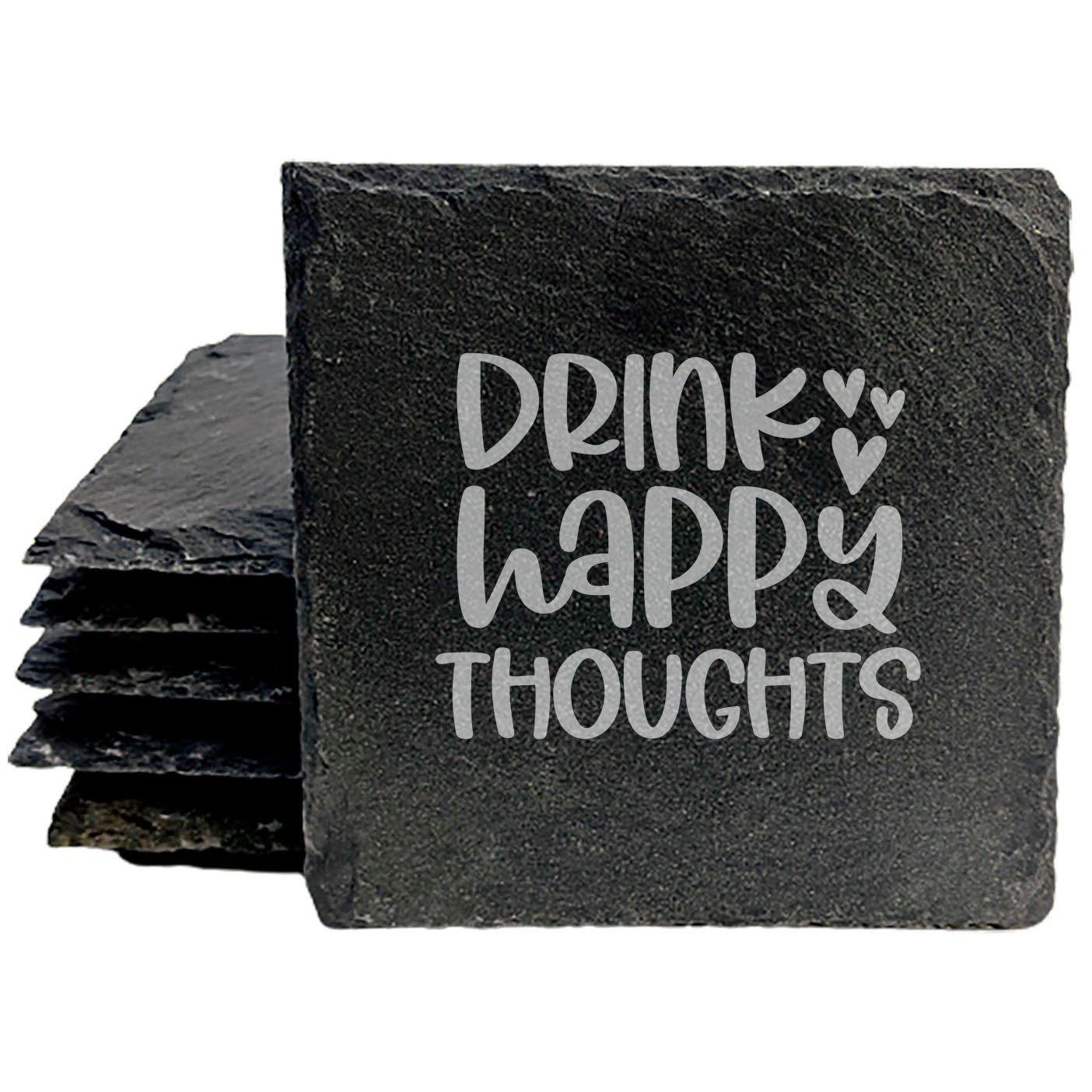 Drink Happy Thoughts Coasters