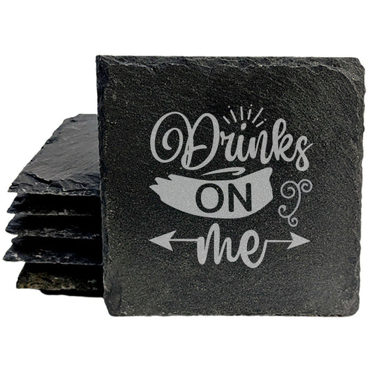 The Perfect Gag Gift: Hilarious "Drinks on Me" Coasters for Any Occasion