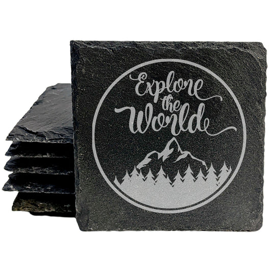 Unleash Your Inner Explorer: Conversation-Starting "Explore the World" Coasters