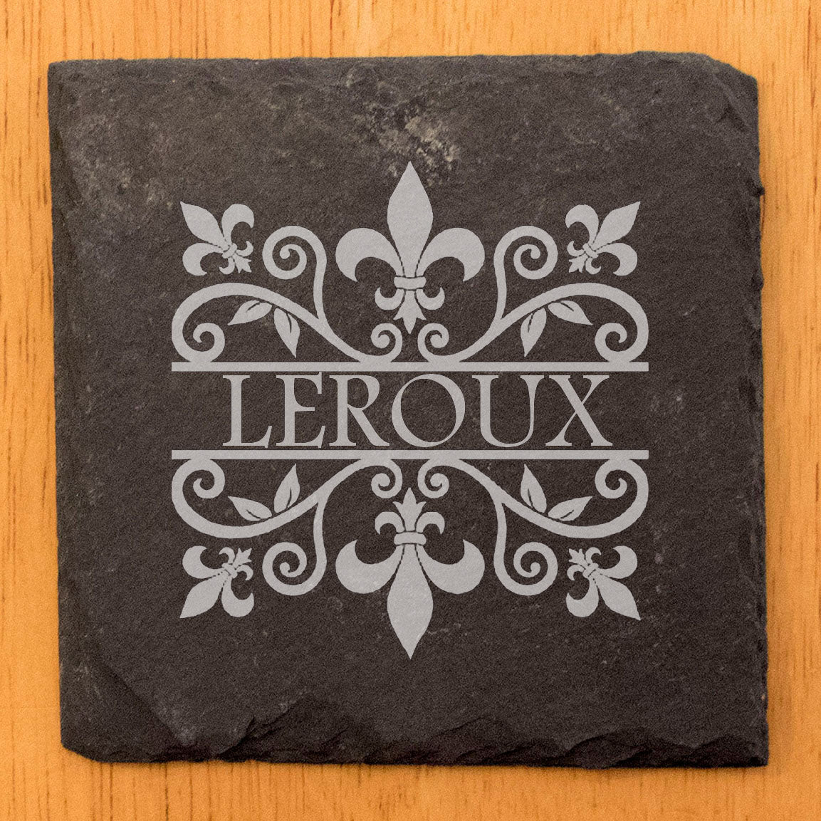 A Touch of Class: Personalized Fleur de Lis Coasters with Monogram