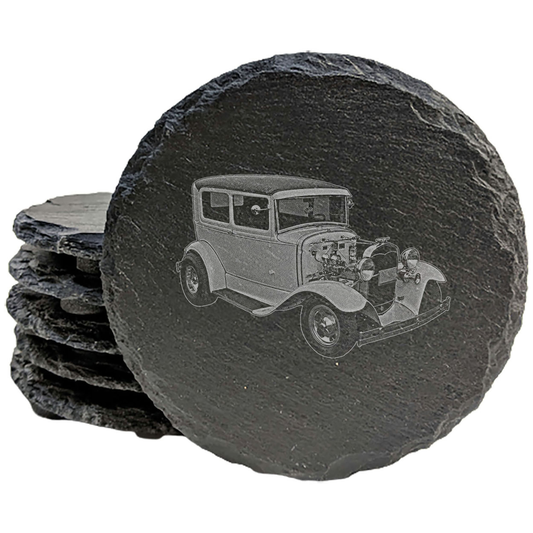 1931 Ford Model A Hot Rod Coasters: Rev Up Your Coffee Table